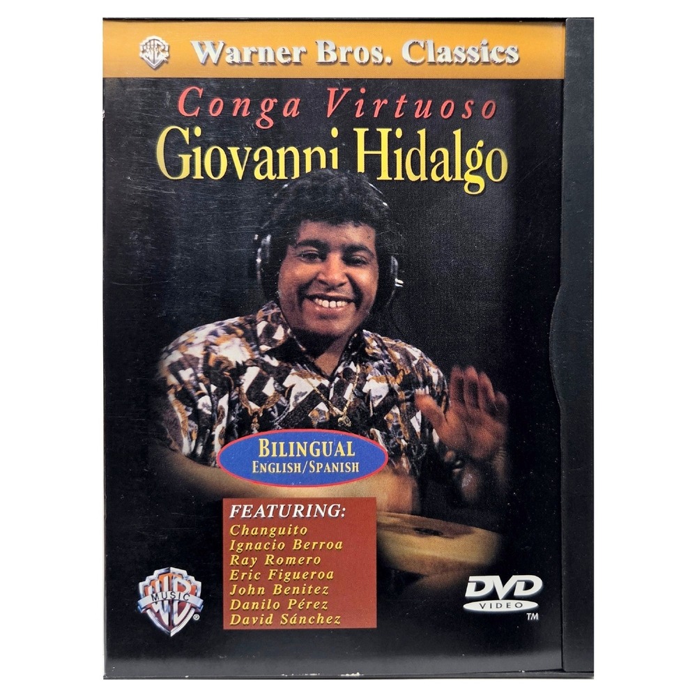 Giovanni Hidalgo Conga Virtuoso DVD Percussion Masterclass Warner Bros Bilingual